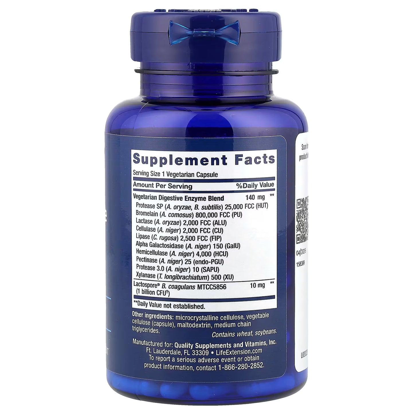Enhanced Super Digestive Enzymes and Probiotics - 60 vcaps