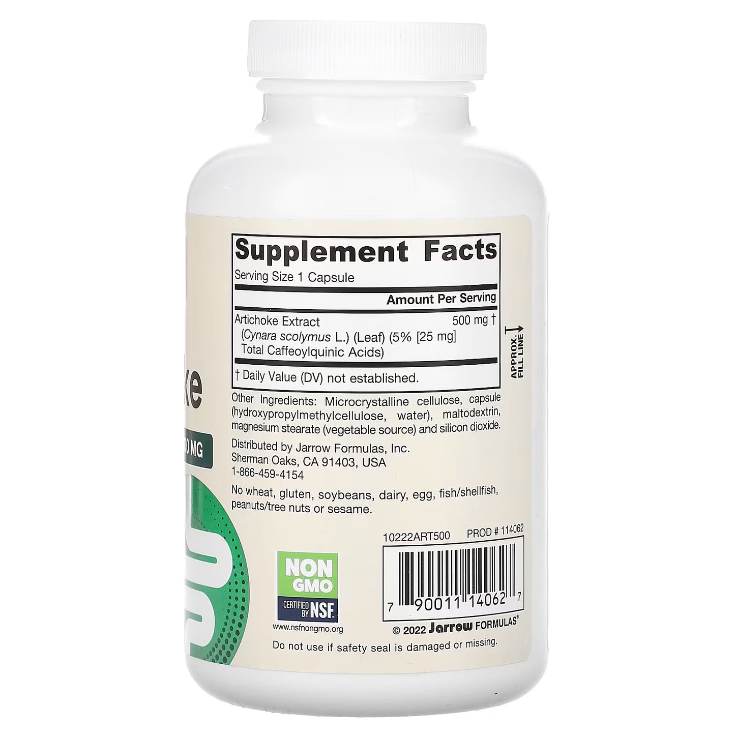 Artichoke, 500mg - 180 vcaps