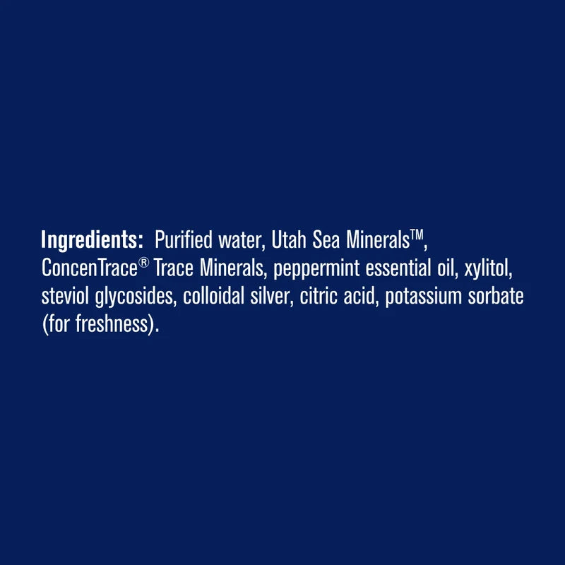 ConcenTrace Mineral Mouth Rinse, Mint - 296 ml.