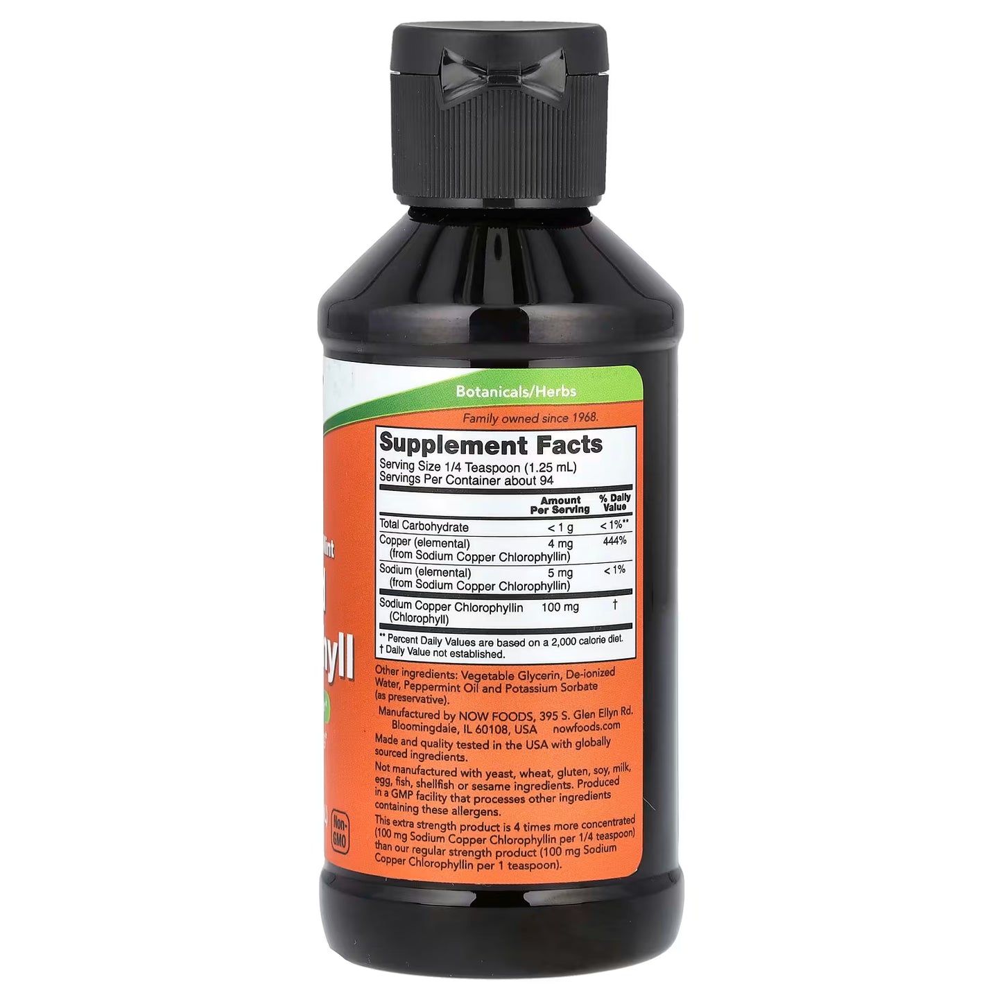 Extra Strength Liquid Chlorophyll, Mint - 118 ml.
