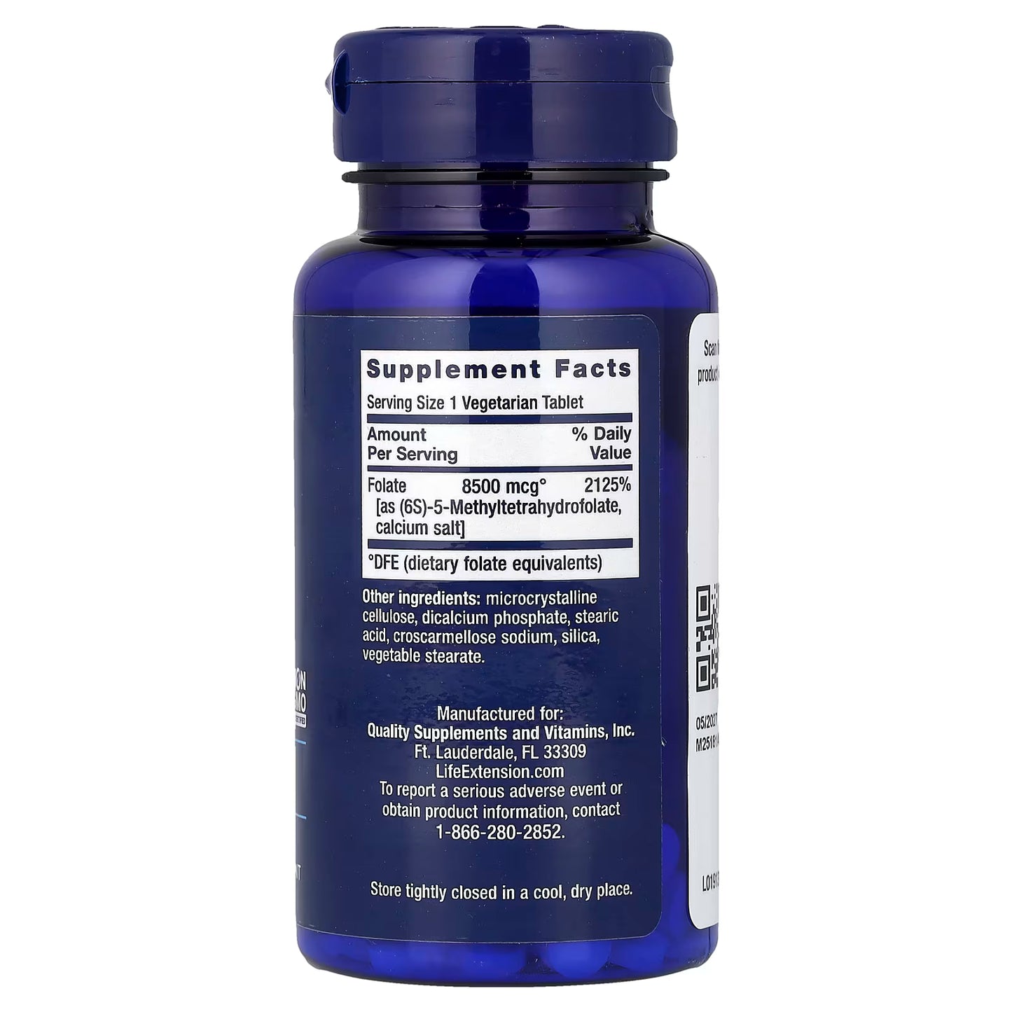 High Potency Optimized Folate - 30 vegetarian tabs