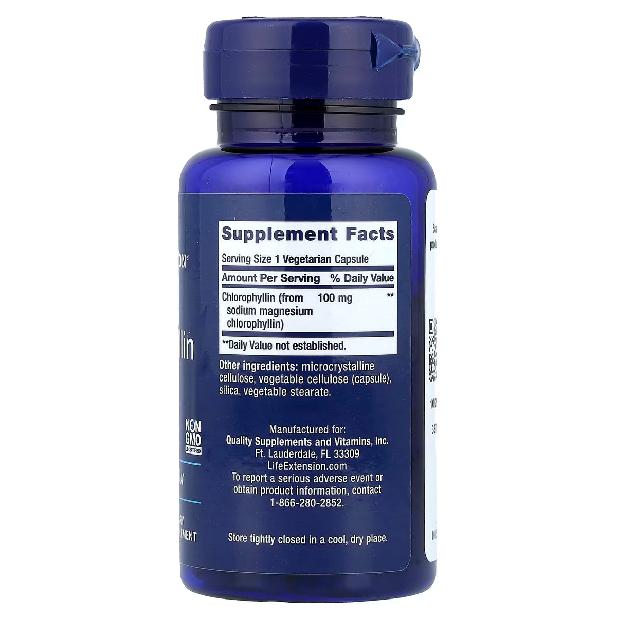 Chlorophylline, 100 mg - 100 gélules végétales