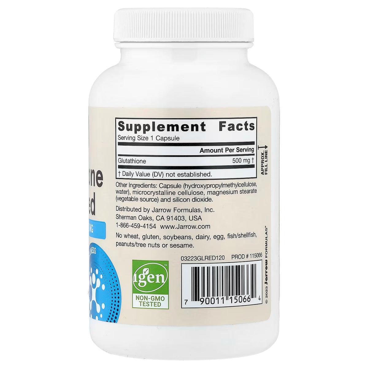 Glutathione Reduced, 500mg - 120 vcaps