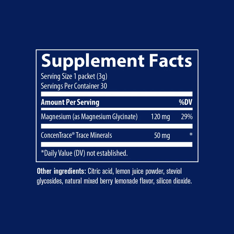 Magnesium Glycinate Powder Stick Packs - 30 x 3g