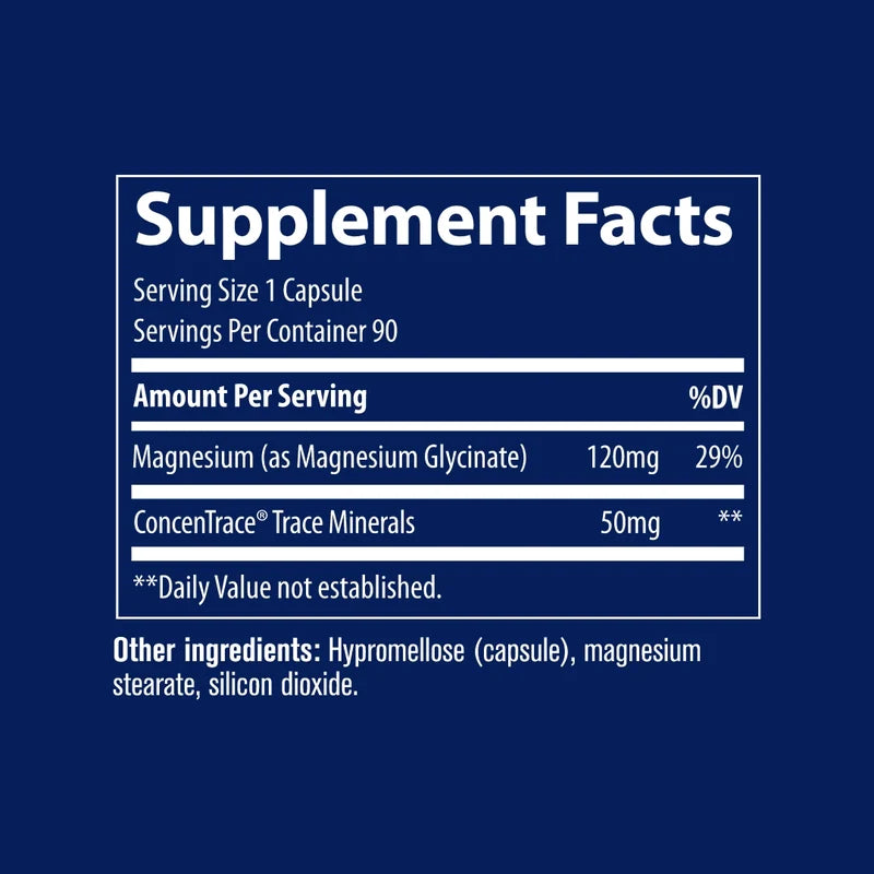 Magnesium Glycinate, 120 mg - 90 caps