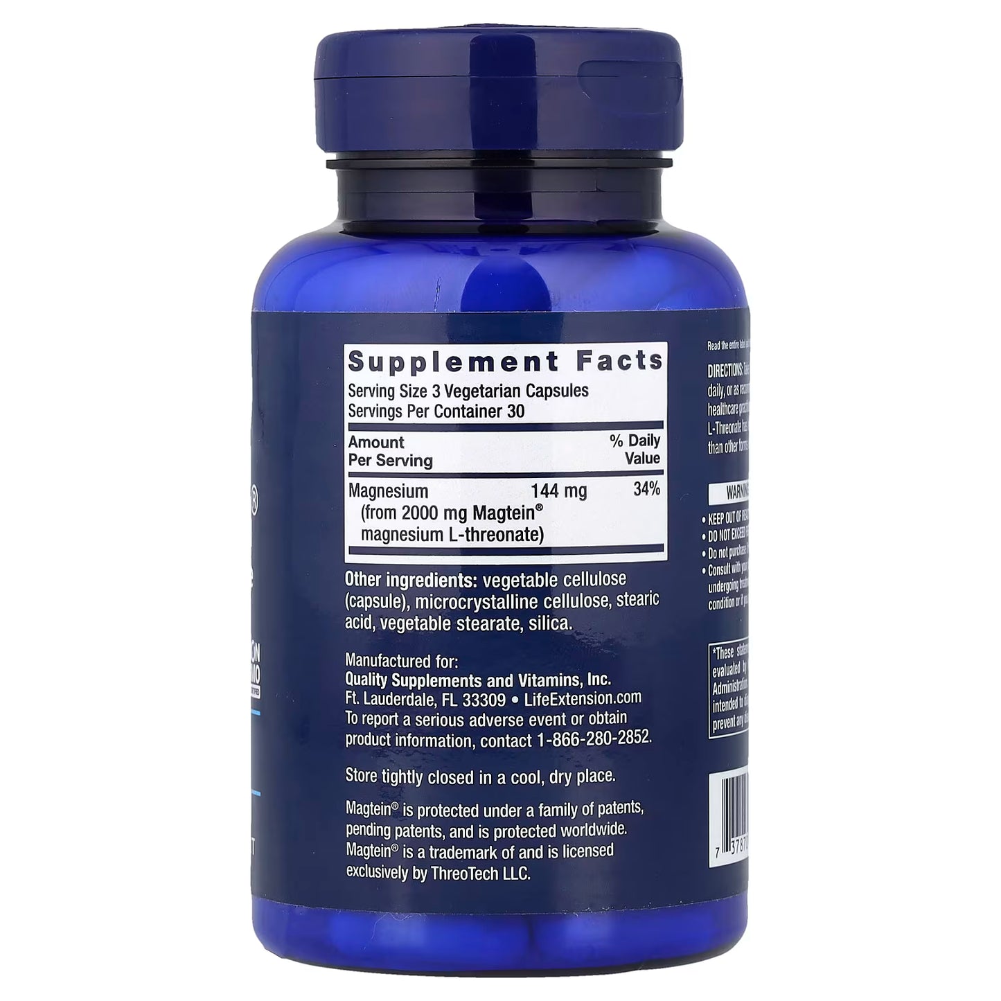 Neuro-Mag Magnesium L-Threonate - 90 vcaps