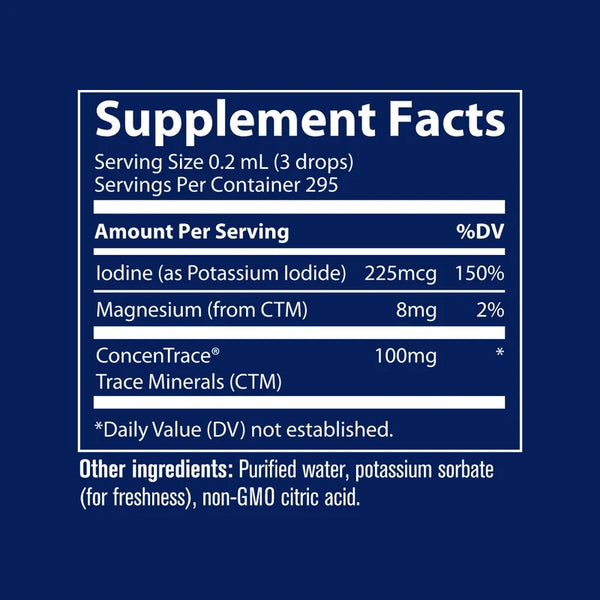 Ionic Iodine, 225mcg - 59 ml.