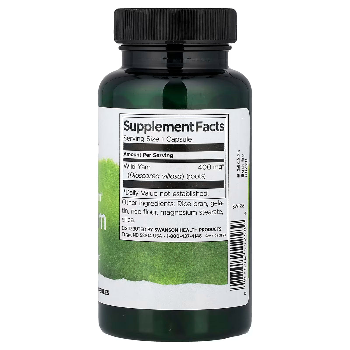 Full Spectrum Wild Yam, 400mg - 60 caps