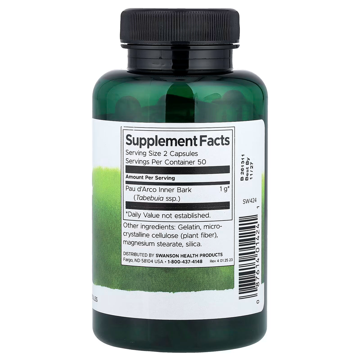 Full Spectrum Pau d'Arco, 500mg - 100 caps