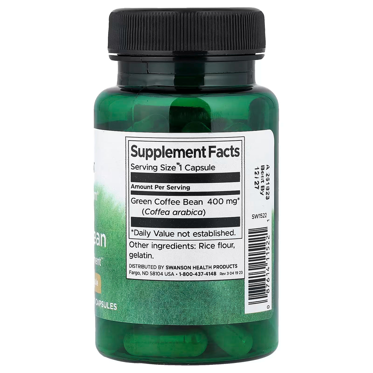 Full Spectrum Green Coffee Bean, 400mg - 60 caps