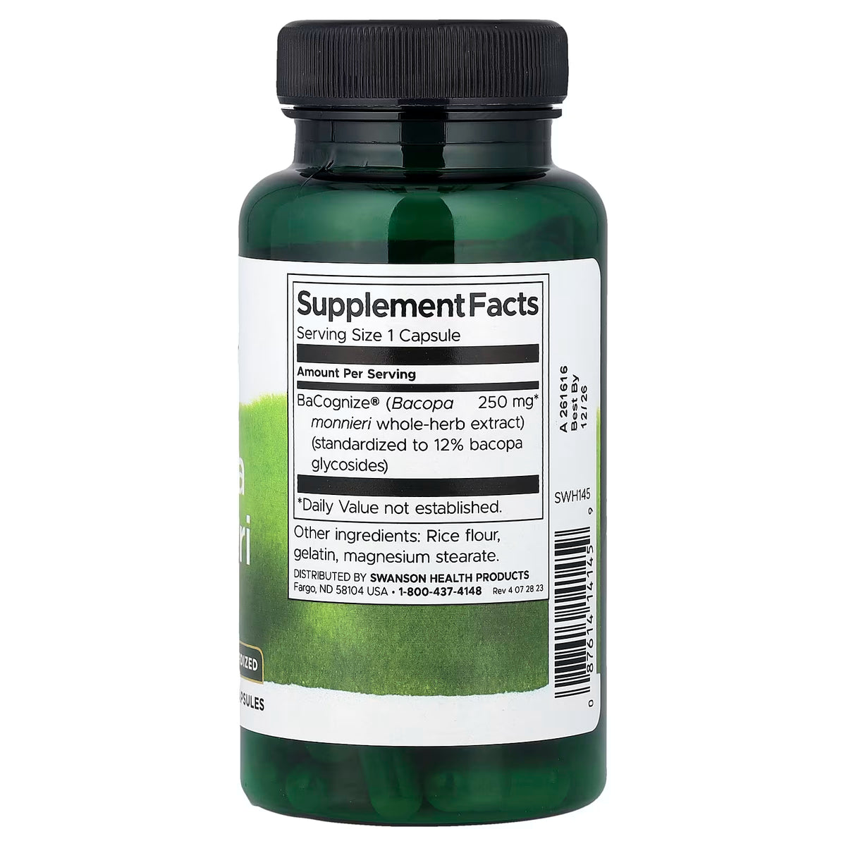 Bacopa Monnieri, 250mg - 90 caps