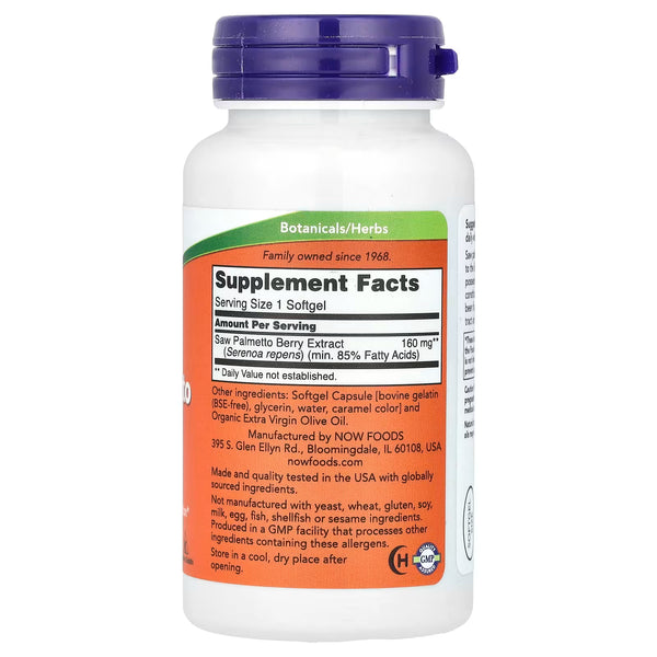 Saw Palmetto Extract, 160mg - 120 softgels