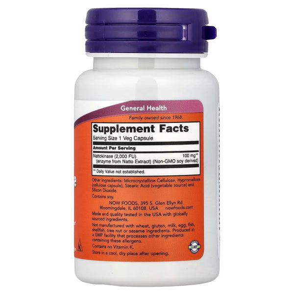 Nattokinase, 100mg - 60 vcaps