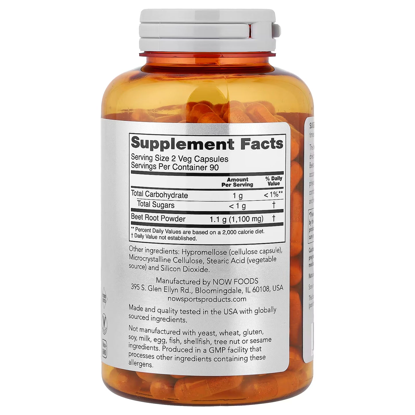 Beet Root Capsules - 180 vcaps