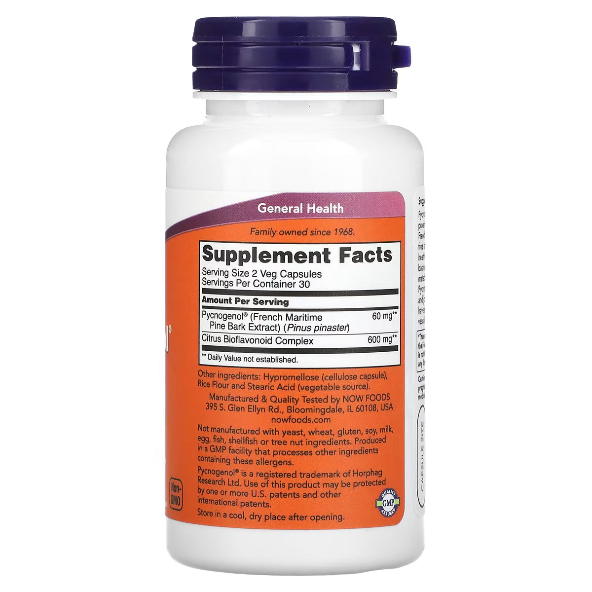 Pycnogenol, 30mg — 60 cápsulas vegetales