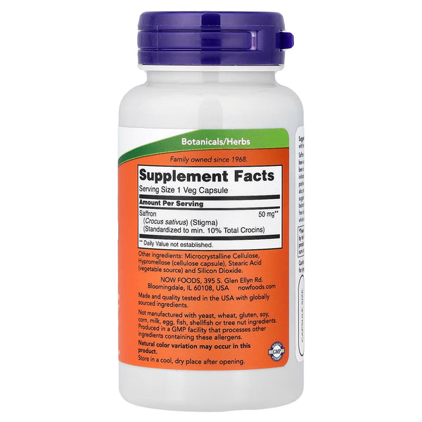 Saffron, 50mg - 60 vcaps