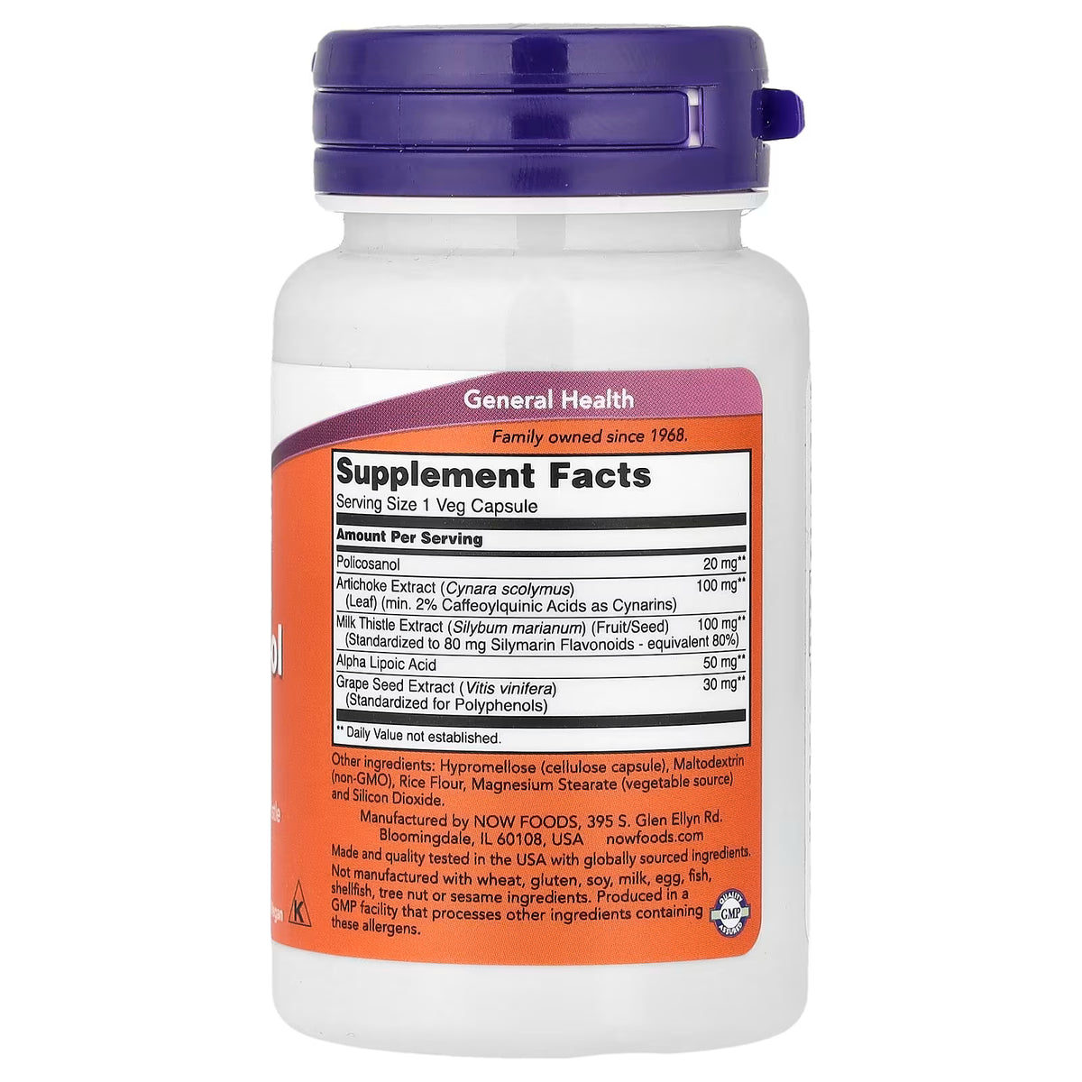 Policosanol, 20mg - 90 vcaps