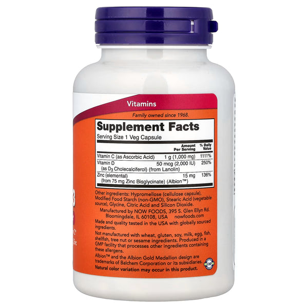 C-1000 Zinc & D-3 - 100 vcaps