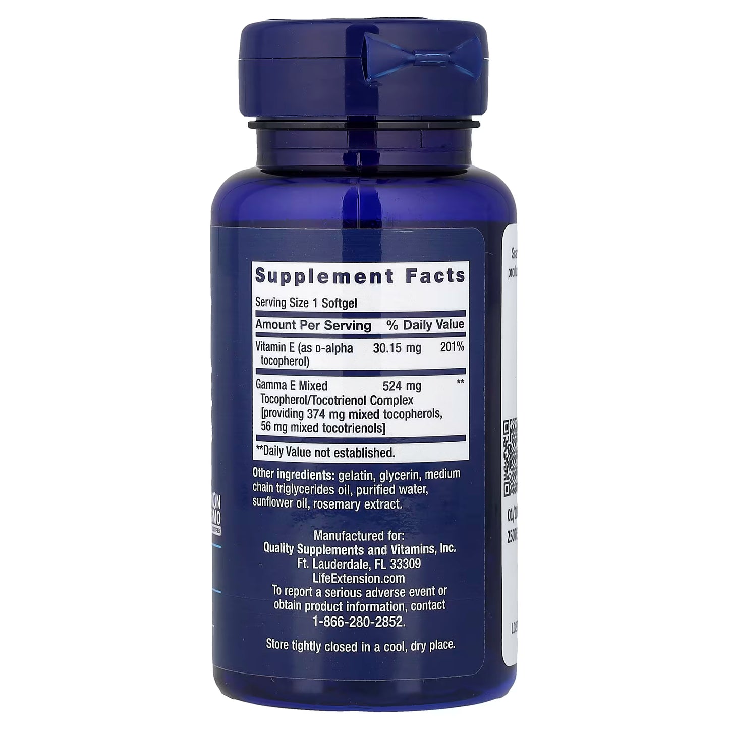 Gamma E Mixed Tocopherols & Tocotrienols - 60 softgels