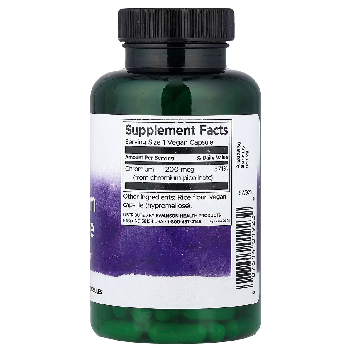Picolinate de chrome, 200 mcg - 200 gélules
