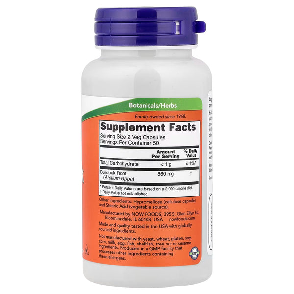 Racine de bardane, 430 mg - 100 gélules