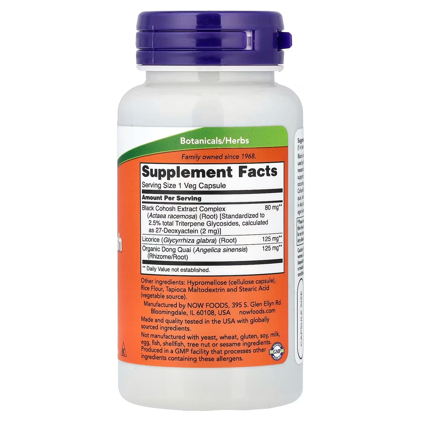 Black Cohosh Root, 80mg - 90 vcaps