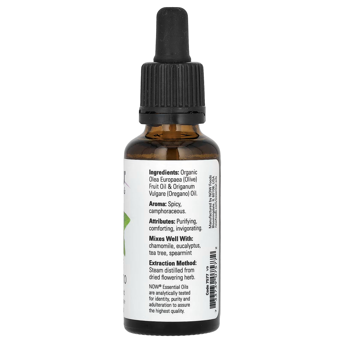 Huile essentielle, huile d'origan - 30 ml.