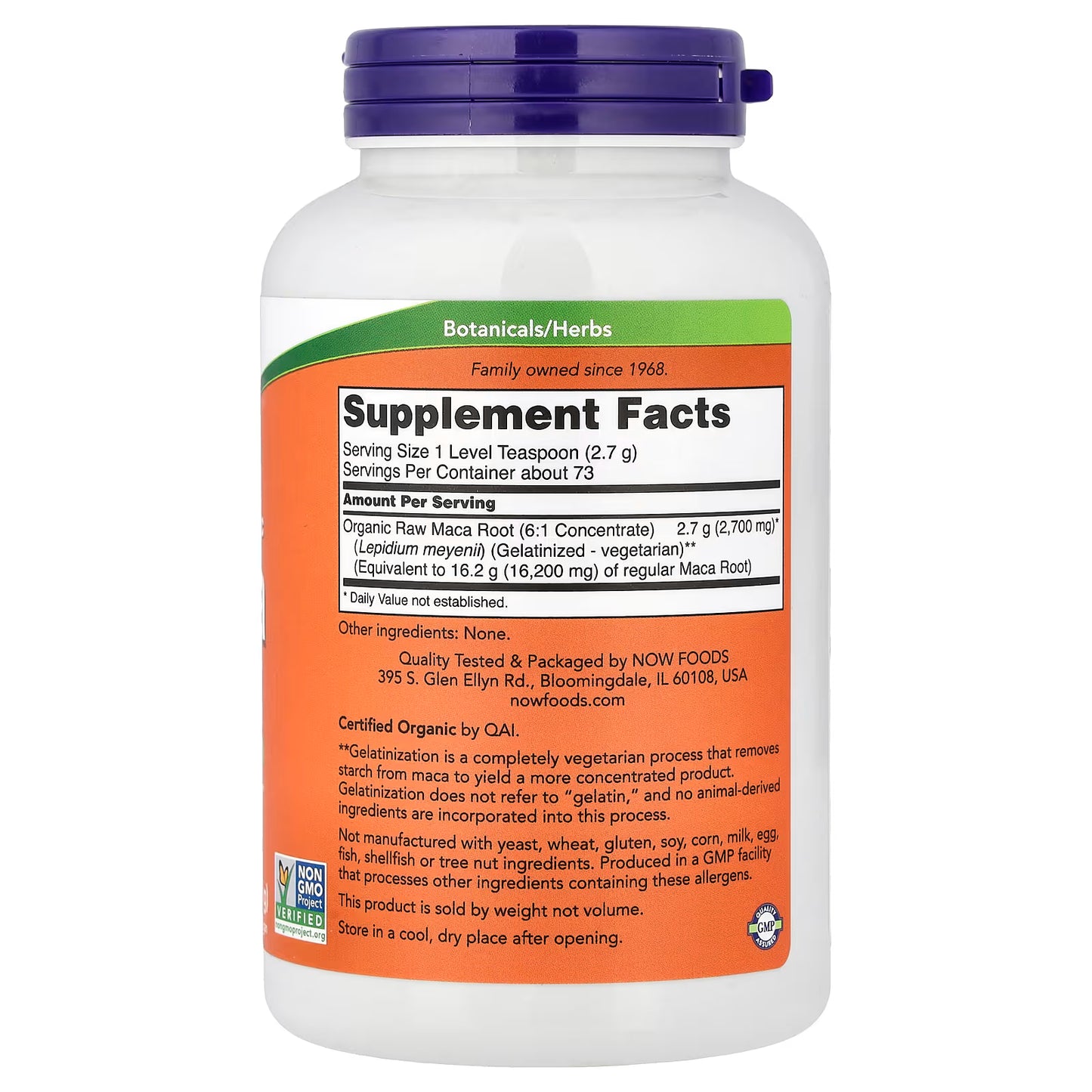 Maca 6:1 Concentrate, Pure Powder - 198g