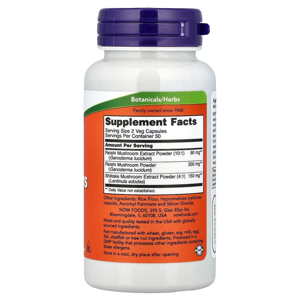 Rei-Shi Mushrooms, 270mg - 100 vcaps