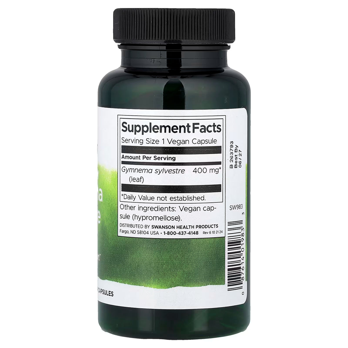 Full Spectrum Gymnema Sylvestre Leaf, 400mg - 100 caps