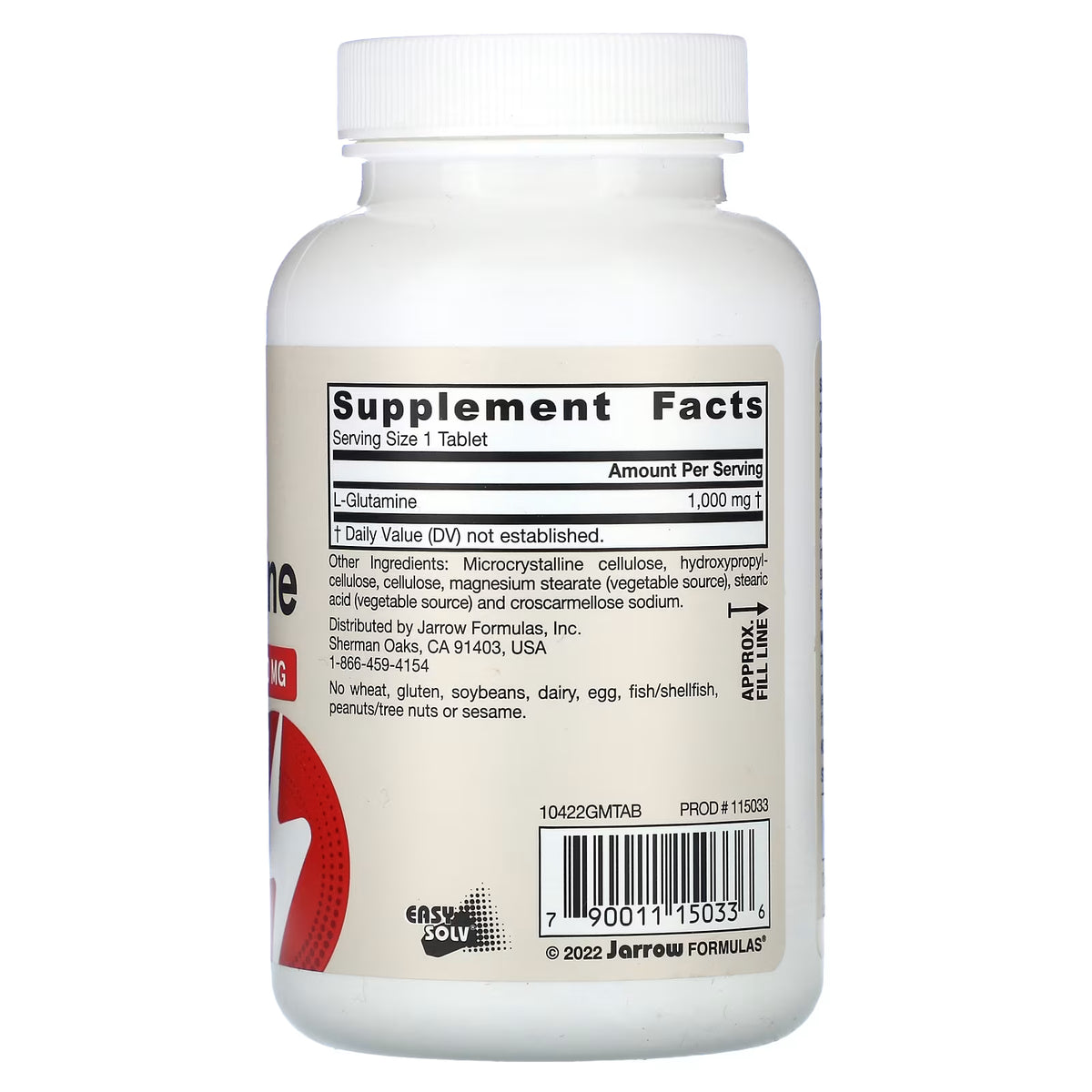 L-Glutamine, 1000 mg - 100 comprimés