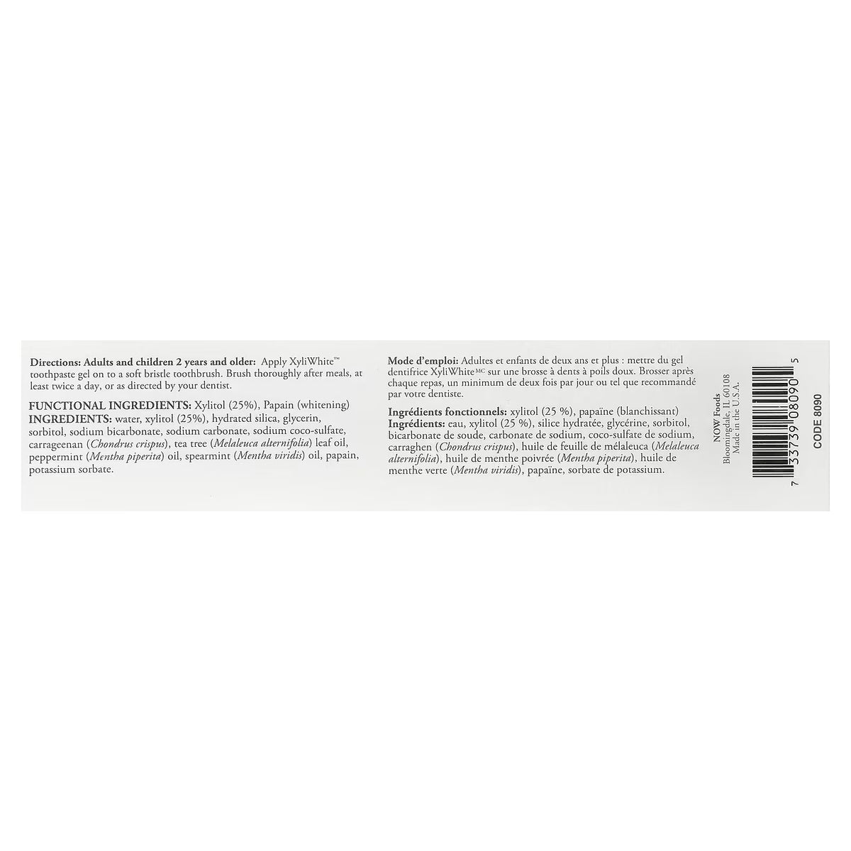 XyliWhite, Refreshmint Toothpaste Gel - 181g