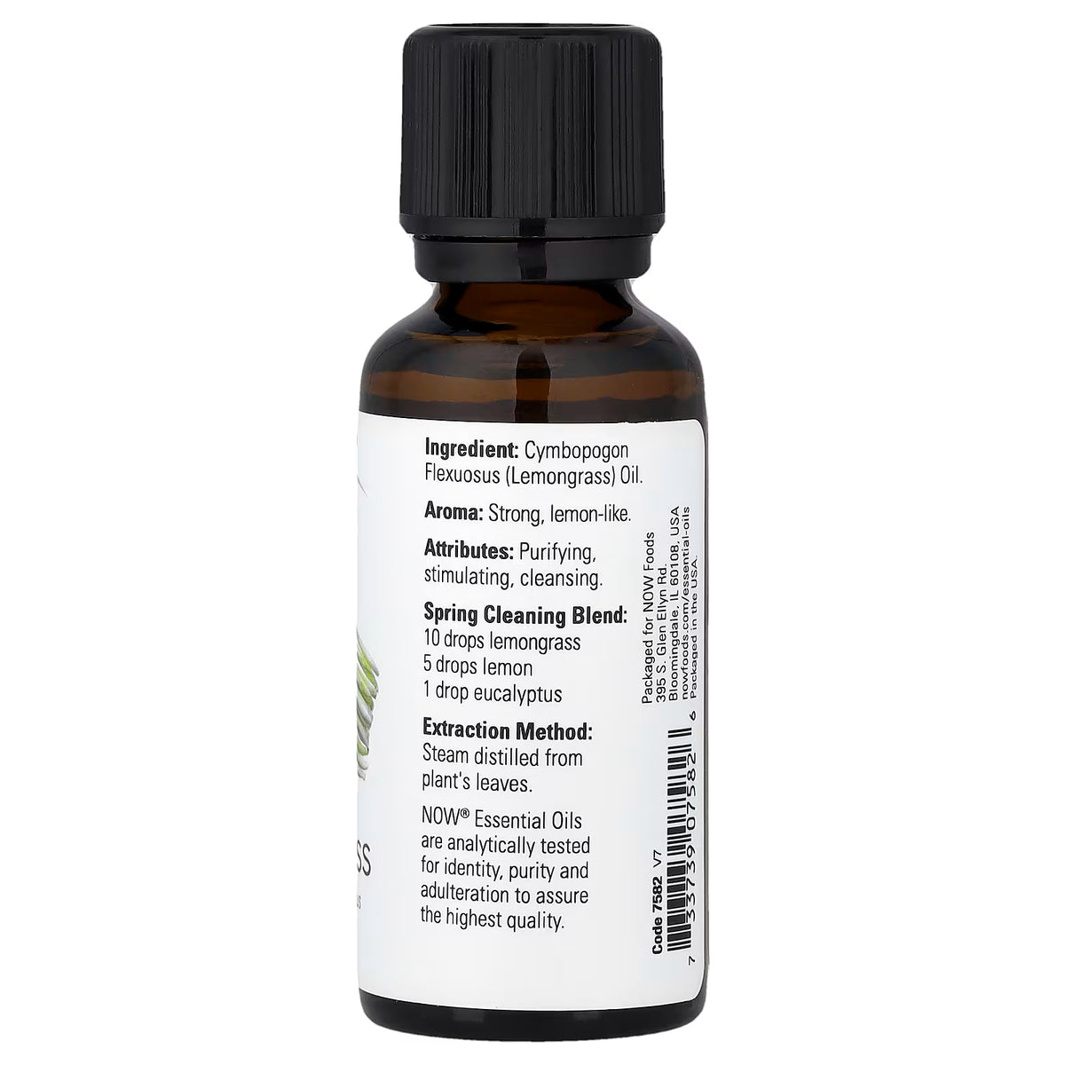 Huile essentielle, huile de citronnelle - 30 ml.