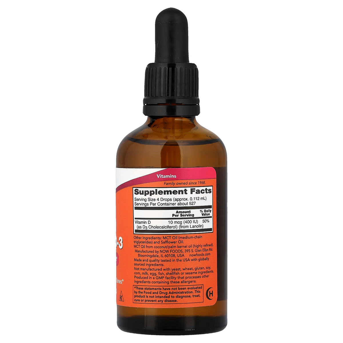 Vitamin D-3 Liquid, 400 IU — 59 ml