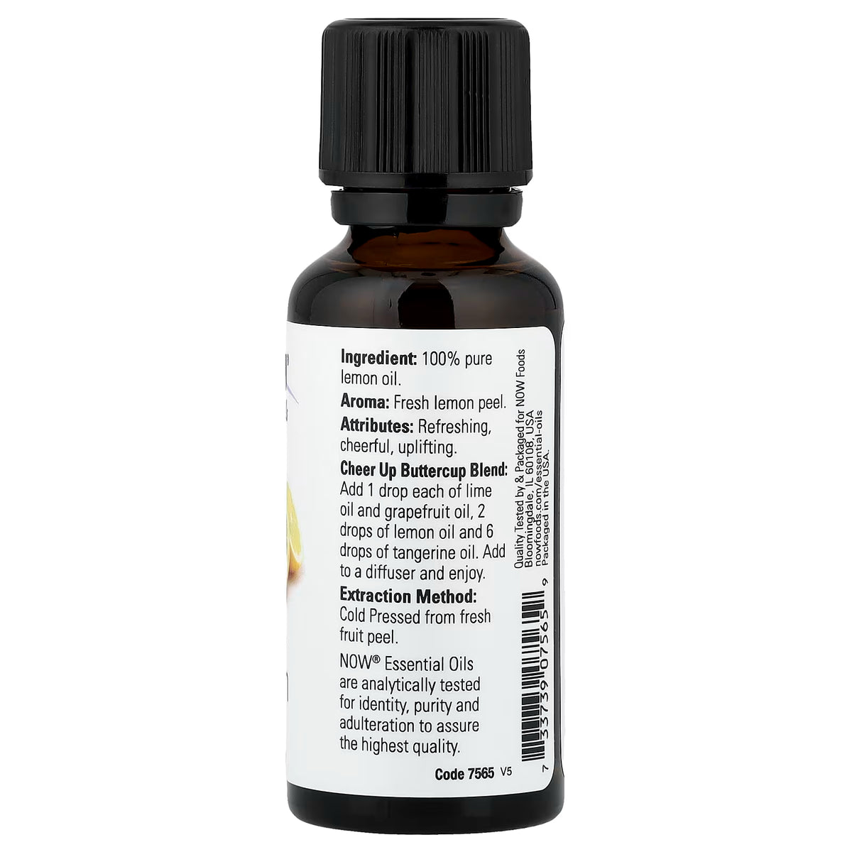 Huile essentielle, huile de citron - 30 ml.