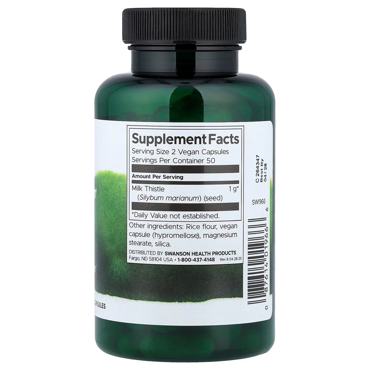 Full Spectrum Milk Thistle, 500mg - 30 caps