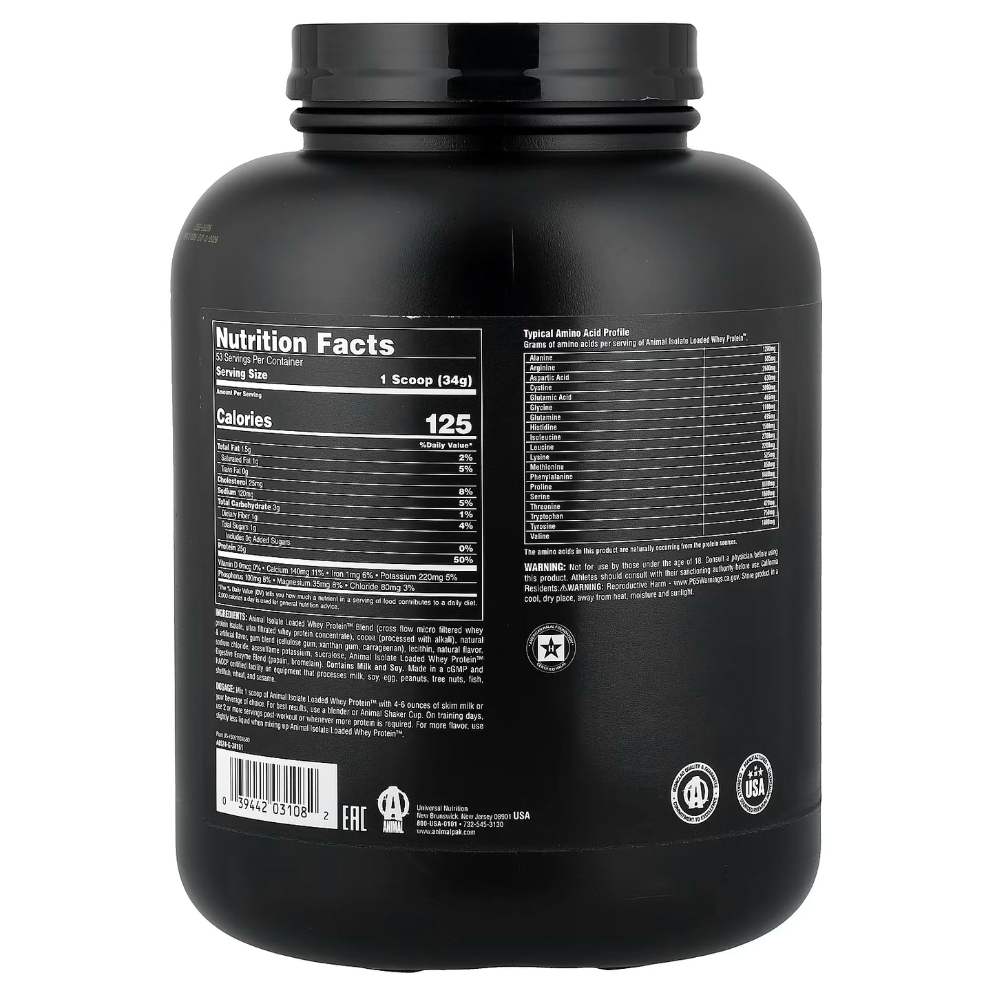 Animal Whey - 2300g