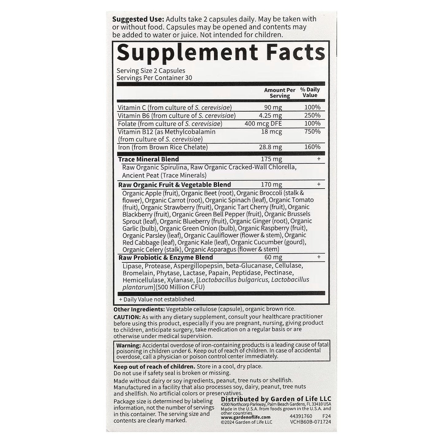 Vitamin Code Healthy Blood - 60 vegan caps