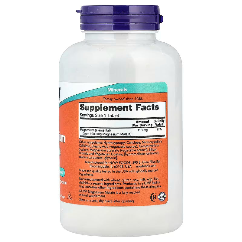 Magnesium Malate, 1000mg - 180 tabs