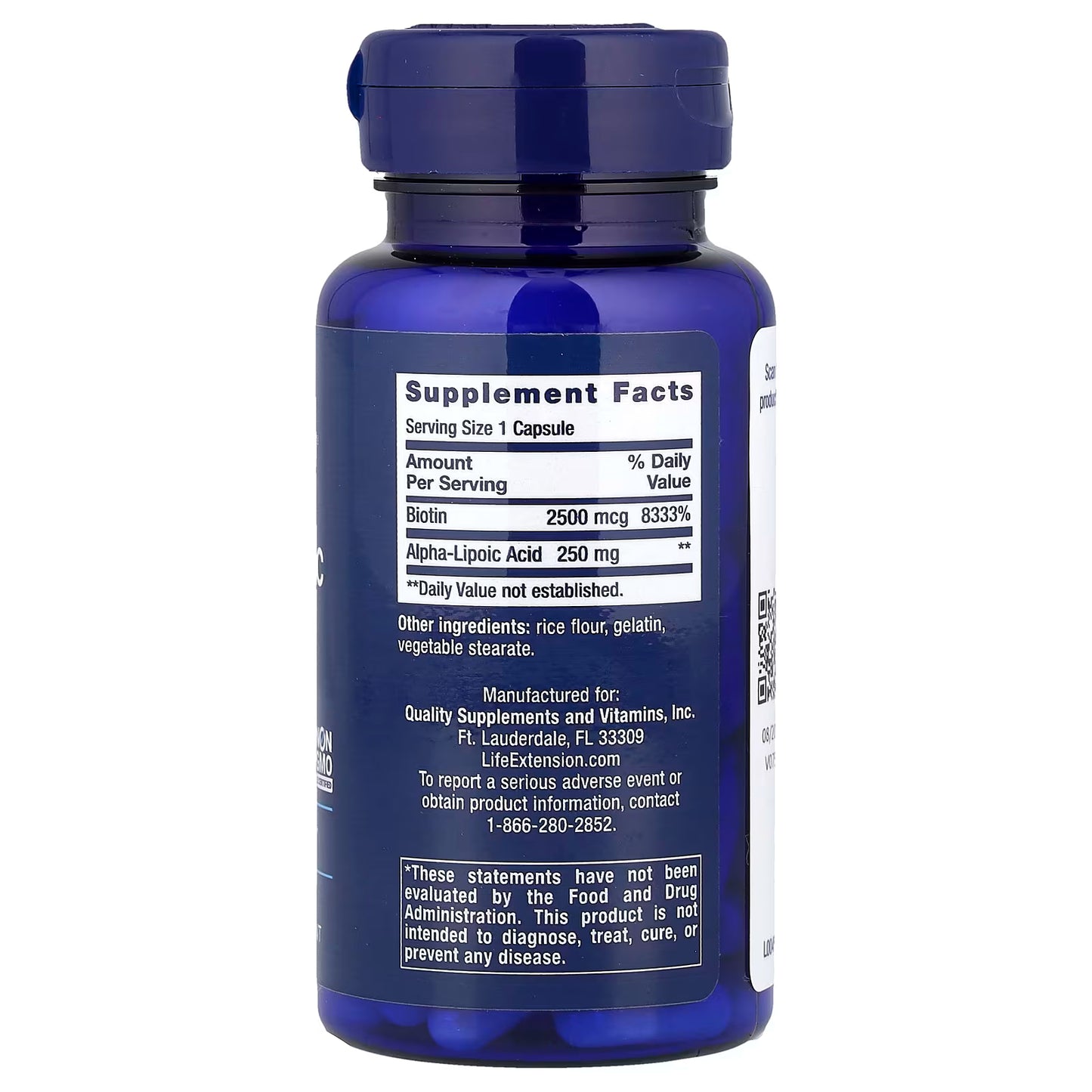 Alpha-Lipoic Acid with Biotin - 60 caps