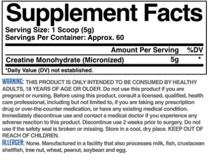 Creatine Monohydrate - 272g