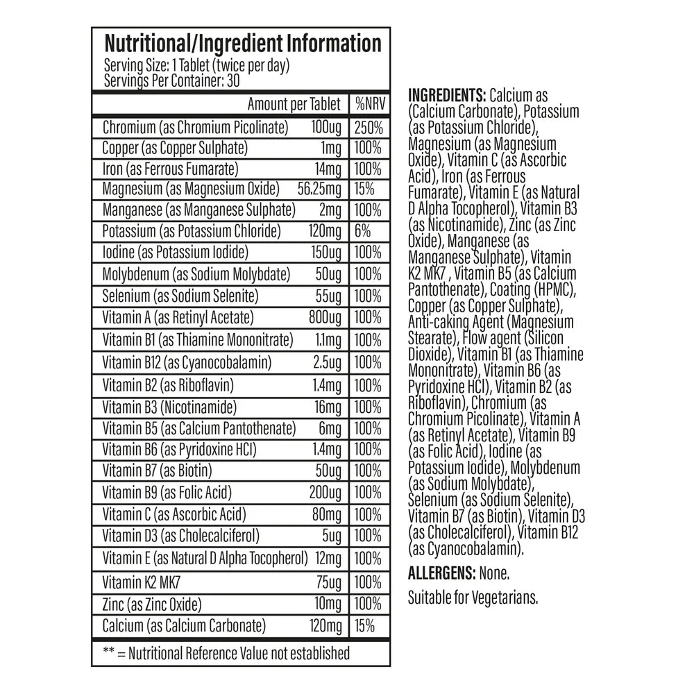 The One Multivitamin - 60 tablets
