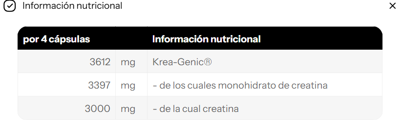Maximum Krea-Genic · cápsulas — 200 cápsulas