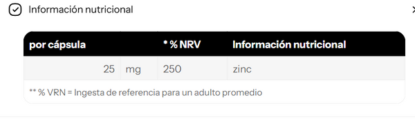 Strong Zinc — 120 cápsulas