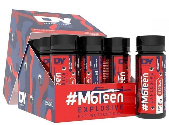 #M6Teen Explosive Pre-Workout Shot - 12 x 60ml. - Cereza