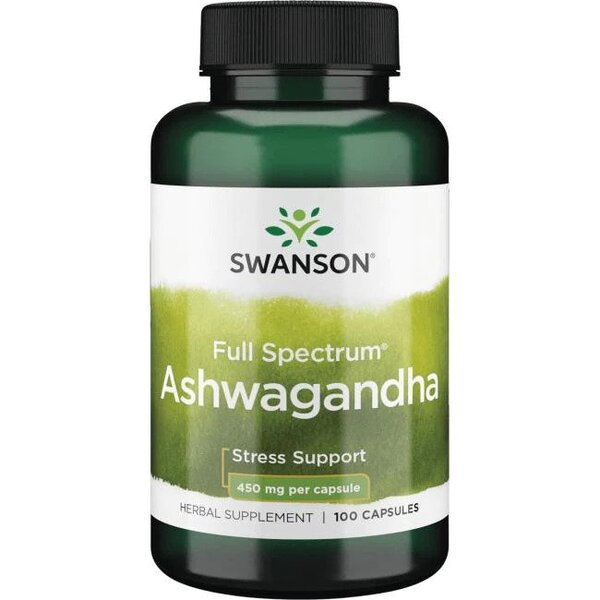 Ashwagandha à spectre complet, 450 mg - 100 gélules