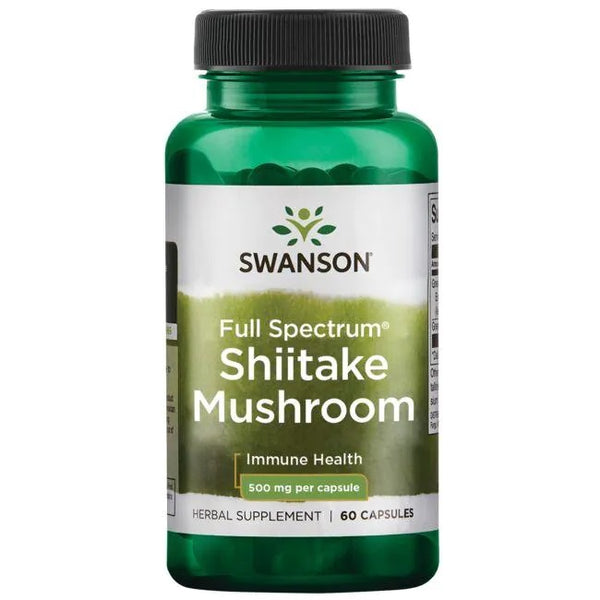 Full Spectrum Shiitake Mushroom, 500mg - 60 caps