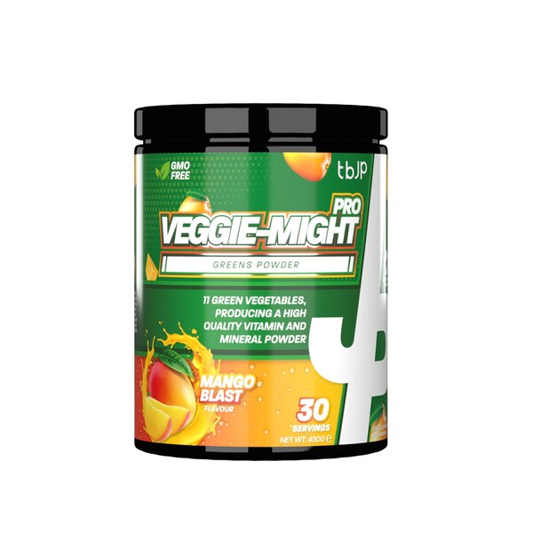 Veggie-Might Pro, Mango Blast - 450g Trained by JP