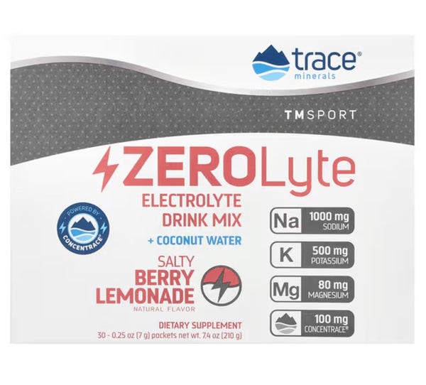 ZEROLyte - 30 packets Trace Minerals - Salty Berry Lemonade
