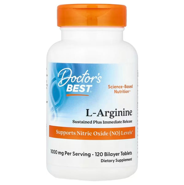 L-Arginine - Sustained + Immediate Release, 1000mg - 120 tablets